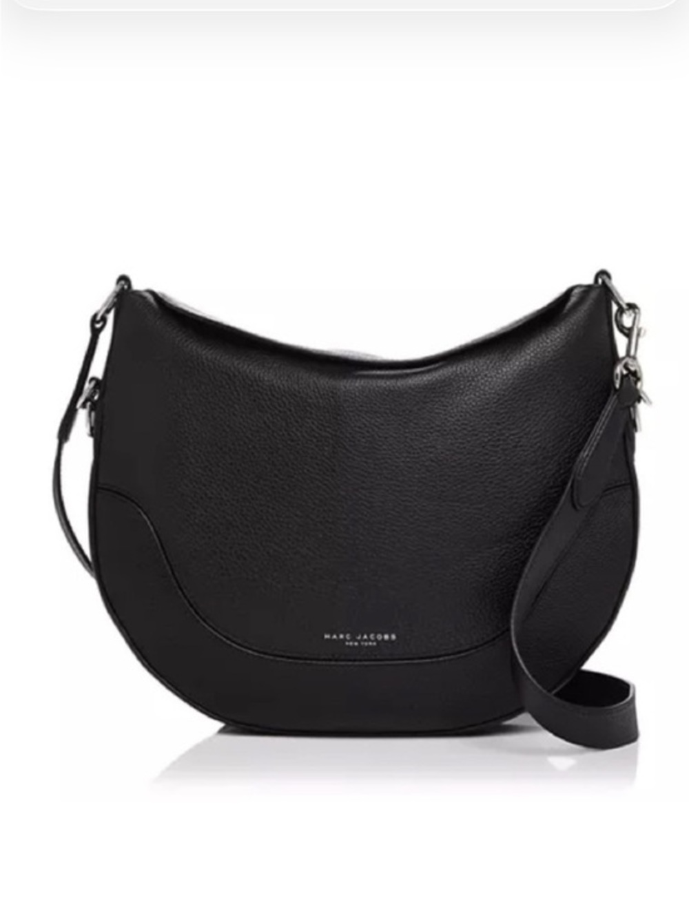 Marc Jacobs Drifter Black Pebbled Leather 2-Way Hobo Crossbody Shoulder Bag